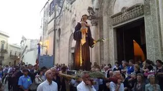 Sant'Antonio di Padova. L'uscita della processione. Galatina 12-6-2014