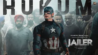Captain America Jailer Hukum Version | Jailer | Rajinikhanth | Steve Rogers | Nelson|#vfx #edit🤯❤️‍🔥