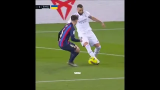 Karim Benzema Nutmeg vs Gavi 🥵 #shorts