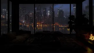 Eliminate Stress | Sleep Better with the Sound of Rain Outside the Window | Cozy Rainy Night ASMR