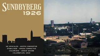 Sundbyberg 1926 in HD Color w/ Sound