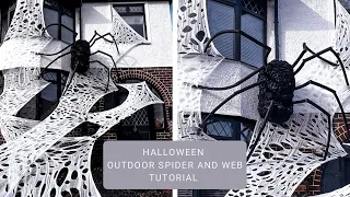 Giant Halloween Outdoor Spider & Web Tutorials | UK Materials