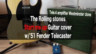 The Rolling stones " Start me up " Guitar Cover