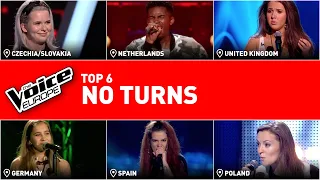 The Voice coaches didn't turn for these amazing voices | TOP 6