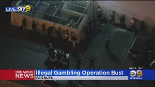 LAPD Executes Search Warrant At Alleged Illegal Gambling Operation, Several Detained
