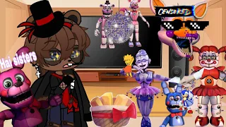 Fnaf 1 react to Sister Location || 1/2 || SL Memes