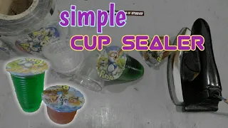 cara press gelas plastik/ cup sealer paling sederhana