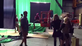 The Amazing Spiderman 2 behind the scene dancing