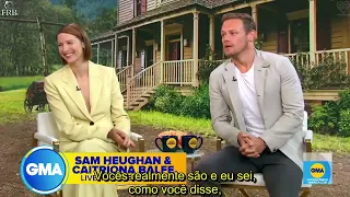 LEG Sam Heughan e Caitriona Balfe falam no Good Morning America