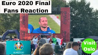 Euro 2020 Final ⚽️🇮🇹🏴󠁧󠁢󠁥󠁮󠁧󠁿 Norwegian Fans reaction.