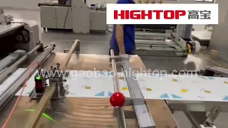 Hamburger paper greaseproof paper cutting machine processing video