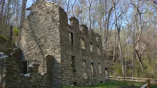 The abandoned and maybe haunted factory housing at Mill Creek near Philadelphia