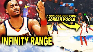 JORDAN POOLE 1 MILLION OVERALL FULL COURT TRICK SHOTS BREAK 2K23! INFINITY RANGE SHOOTING BADGE...