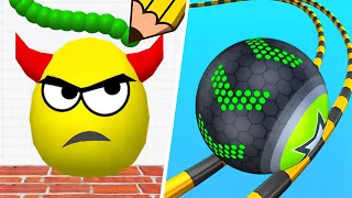 Satisfying Mobile Games ... Smash To Draw, Sandwich Run, Sandwich Runner, Going Balls, Ball Run 2048