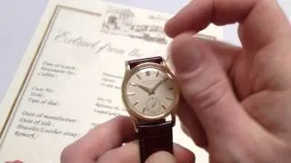 PATEK PHILIPPE vintage wristwatch, 'Calatrava' Ref.96, made in 1953