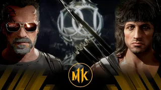 Mortal Kombat 11 - The Terminator Vs Rambo (Very Hard)