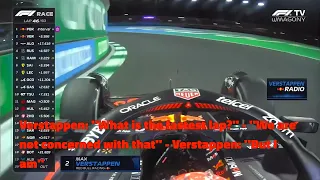 Verstappen Team Radio asking for the fastest lap - Saudi Arabia Grand Prix 2023