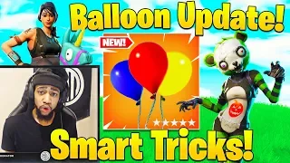 Streamers Use NEW Balloons for First Time! HILARIOUS Fails and Tricks To Try! Fortnite Funny Moments