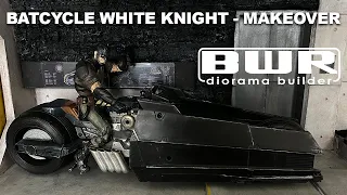 McFarlane Toys White Knight Batcycle - makeover (painted)