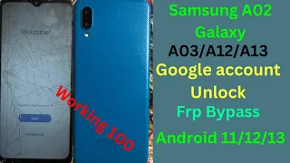 Samsung A02 FRP Bypass Android 11| Samsung A02 Frp Bypass 2024 | A02 Frp Bypass working 100