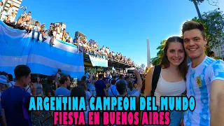 Fiesta en Buenos Aires | ARGENTINA CAMPEÓN DEL MUNDO!