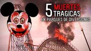 Top 5 ACCIDENTES en PARQUES DE DIVERSIONES #terror #horror #disney