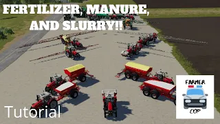 Farming Simulator 19 - Tutorial for Fertilizing, Lime, Manure, and Slurry