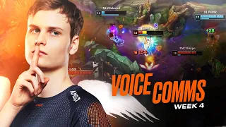 WHAT A BROKEN CHAMP! | Fnatic Voice Comms - LEC Spring (Week 4)