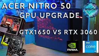 Acer Nitro 50 PC How to upgrade the GPU From GTX 1650 To A RTX 3060