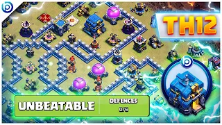 Crazy NEW TH12 BASE Held 6/6 Defences | With Analysis + Base Link