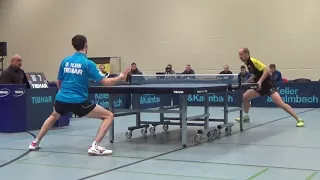 Nico Christ vs Dennis Klein TV Hilpoltstein vs Saarbruecken II 20171203 Table Tennis 2  Bundesliga Z