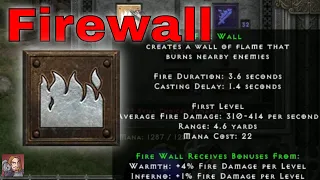 D2R Skills & Abilities - Firewall, Fire Tree (Sorceress)