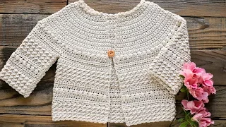 How to Crochet the Aunalie Baby Sweater