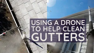 Using a Drone to Help Clean Gutters + Review of BuyPlus Telescoping Pressure Washer Wand