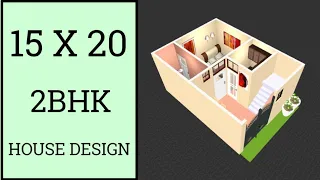 15 X 20 Sqft Small House Plan ll 300 Sqft Small Ghar Ka Naksha ll 15 X 20 Small House Design