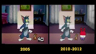 Cartoon Network LA - Tom and Jerry meets (Logo 2005 vs Toonix 2010) Comparison/Comparacion