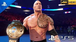 (PS5) WWE 2K23 is FANTASTIC | The Rock vs Kurt Angle | Next-Gen Ultra Graphics [4K 60FPS HDR]