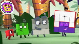 Squares everywhere! | Learn to Count 12345 | @Numberblocks