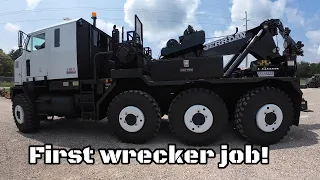 Big HET M1070 Wrecker gets put to work! Big job! #offroadwrecker #heavyrescue