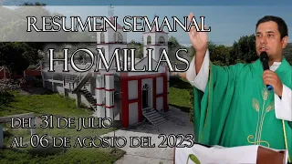 Resumen de Homilías, del 31 de Julio al 06 de Agosto del 2023 - Padre Arturo Cornejo