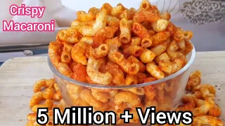 Crispy Macaroni Snacks |  Macaroni kurkure Recipe
