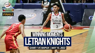 WINNING MOMENTS: Letran Knights | NCAA Season 97 Finals (Game 1) | May 15, 2022
