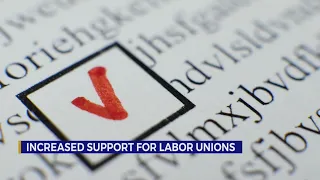 Increased support for labor unions