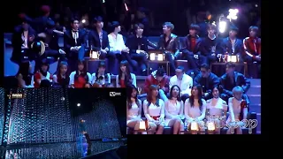 GOT7, NCT, G-FRIEND, TWICE Reaction Taeyeon - Rain MAMA 2016