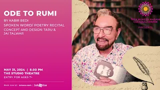 Artist Of 'Ode to Rumi' Share His Experience At The Studio Theatre