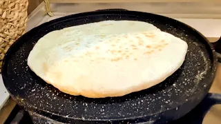 Fluffy and Soft Turkish Flatbread ❗ Grilled Flatbread :: Bazlama :: Homemade bread