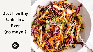 Best Healthy Coleslaw Ever (no mayo!)