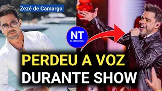 Zezé de Camargo fica sem voz em  Show e vira pida na internet