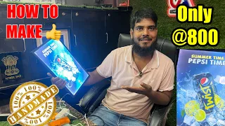 How to make led photo frame 🖼️ 100% handmade | #maazranchi #completeart #ledlight @Completeart