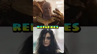 thanos vs hela who will win 🔥😈@SILENT SKY #short #marvel #mcu #tranding #thanos #hela